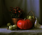 Осенний с тыквой и антоновскими яблоками