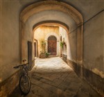 Тихий дворик в г.Пиенза (Тоскана-Италия)