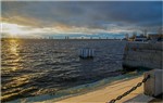 Декабрьский закат на Балтике (Лучи)