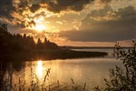 Закат на Сиверском озере