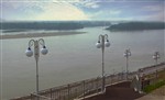 Утро... Река Обь... Фонари... Барнаул...
