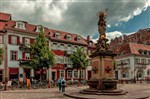 Корнмаркт со статуей Мадонны/Heidelberg, Germany/